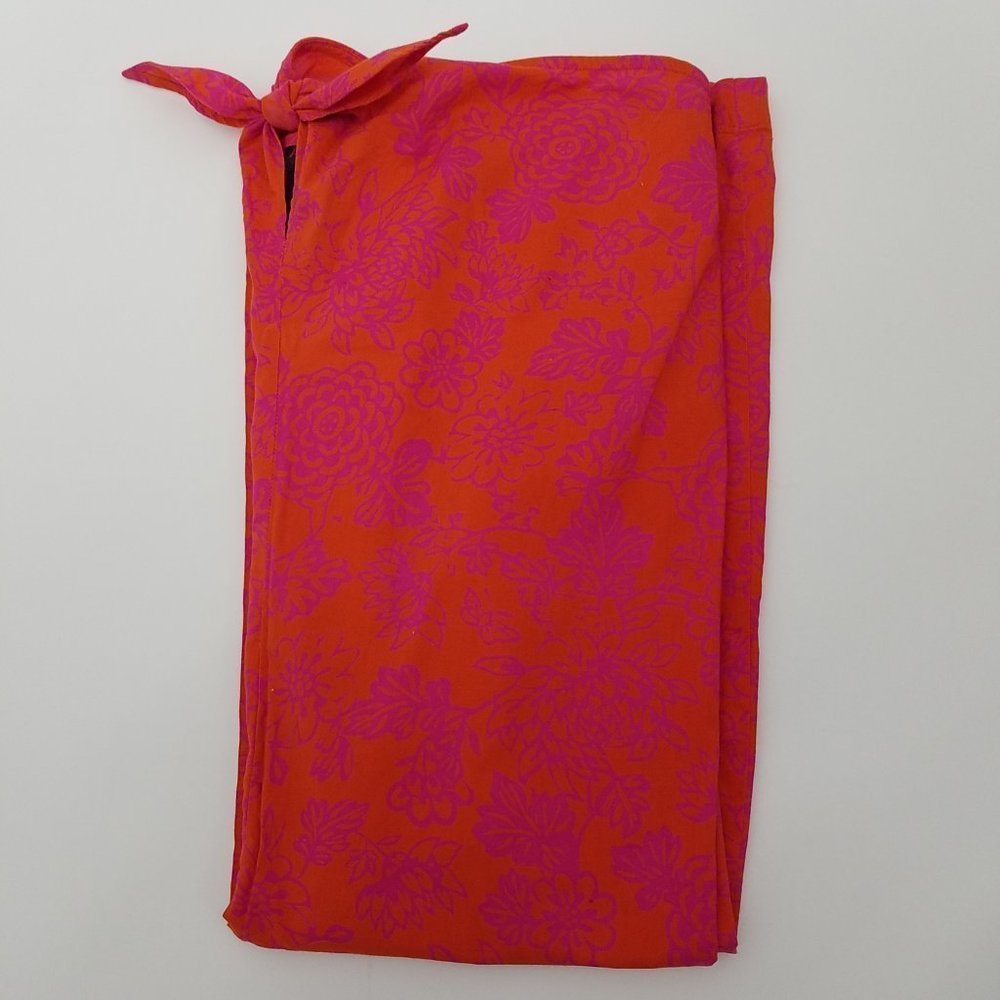 Ralph Lauren Orange & Purple Floral Maxi Skirt